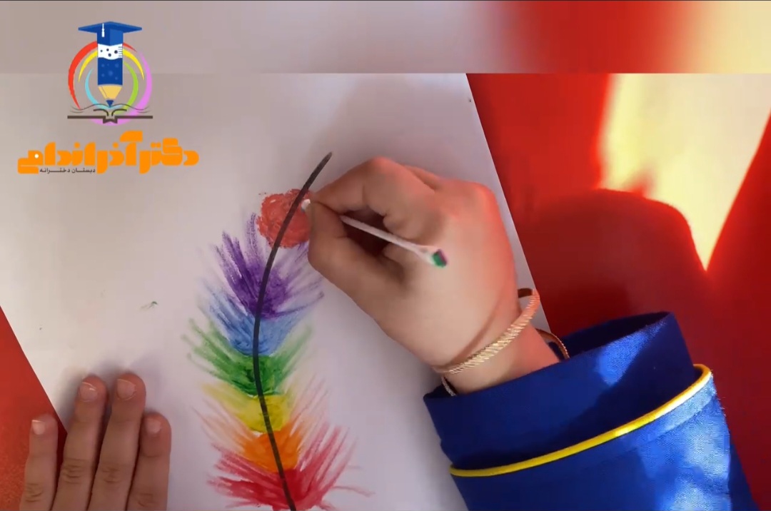 نقاشی خلاق با مداد شمعی 